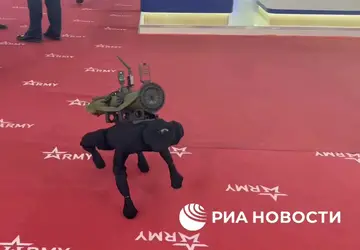 Cão-robô russo exibido com lança-foguetes nas costas é vendido no AliExpress