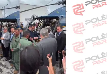João Azevêdo e MJSP entregam equipamentos e Governo do Estado ganha mais um helicóptero para segurança pública