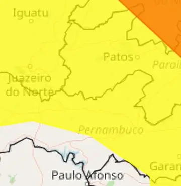 Inmet emite alerta de chuvas intensas para os 223 municípios da Paraíba