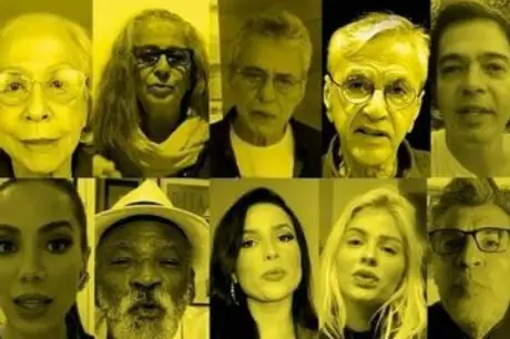 Em vídeo, mais de 40 artistas brasileiros leem carta pela democracia; Fernanda Montenegro e Juliette participaram da campanha
