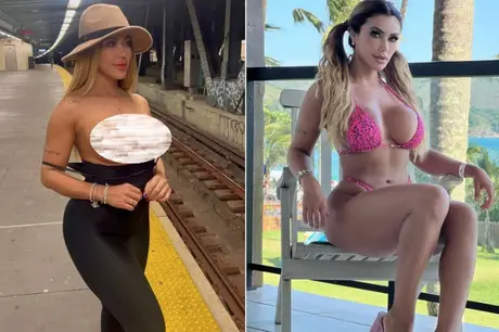 Brasileira faz topless em metrô de Nova York em protesto contra preconceito ao trabalho erótico
